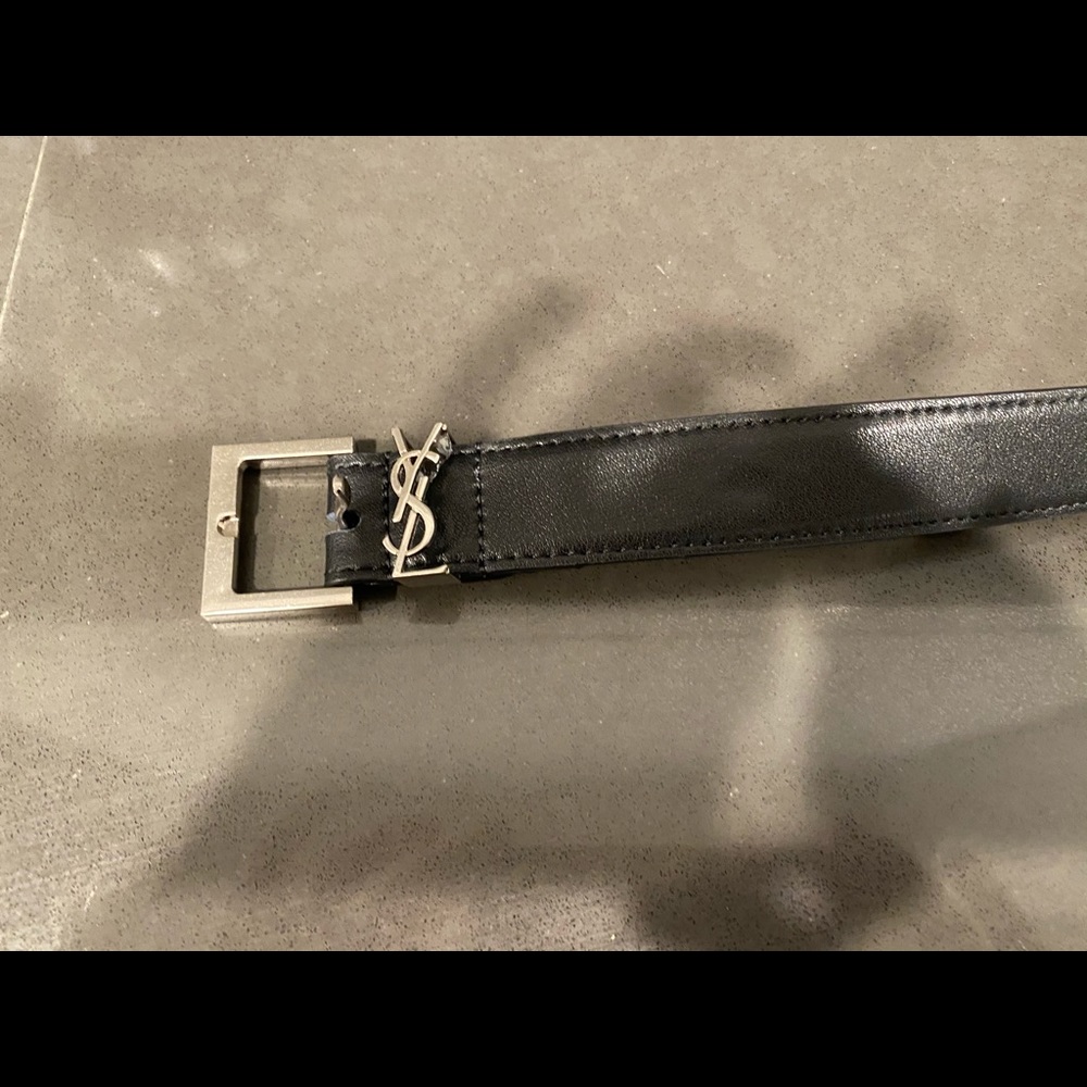 Saint Laurent Logo Belt